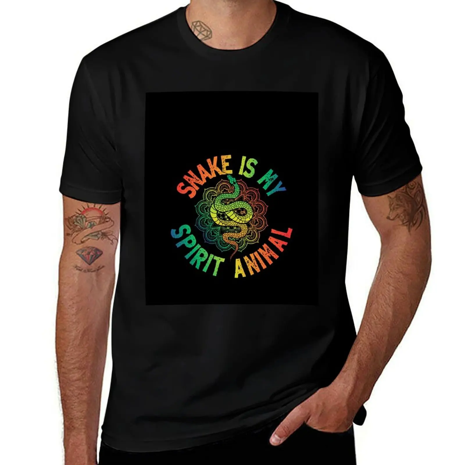 

Snake Spirit Animal Funny Snake Gift T-Shirt cotton t shirt pack T-Shirt