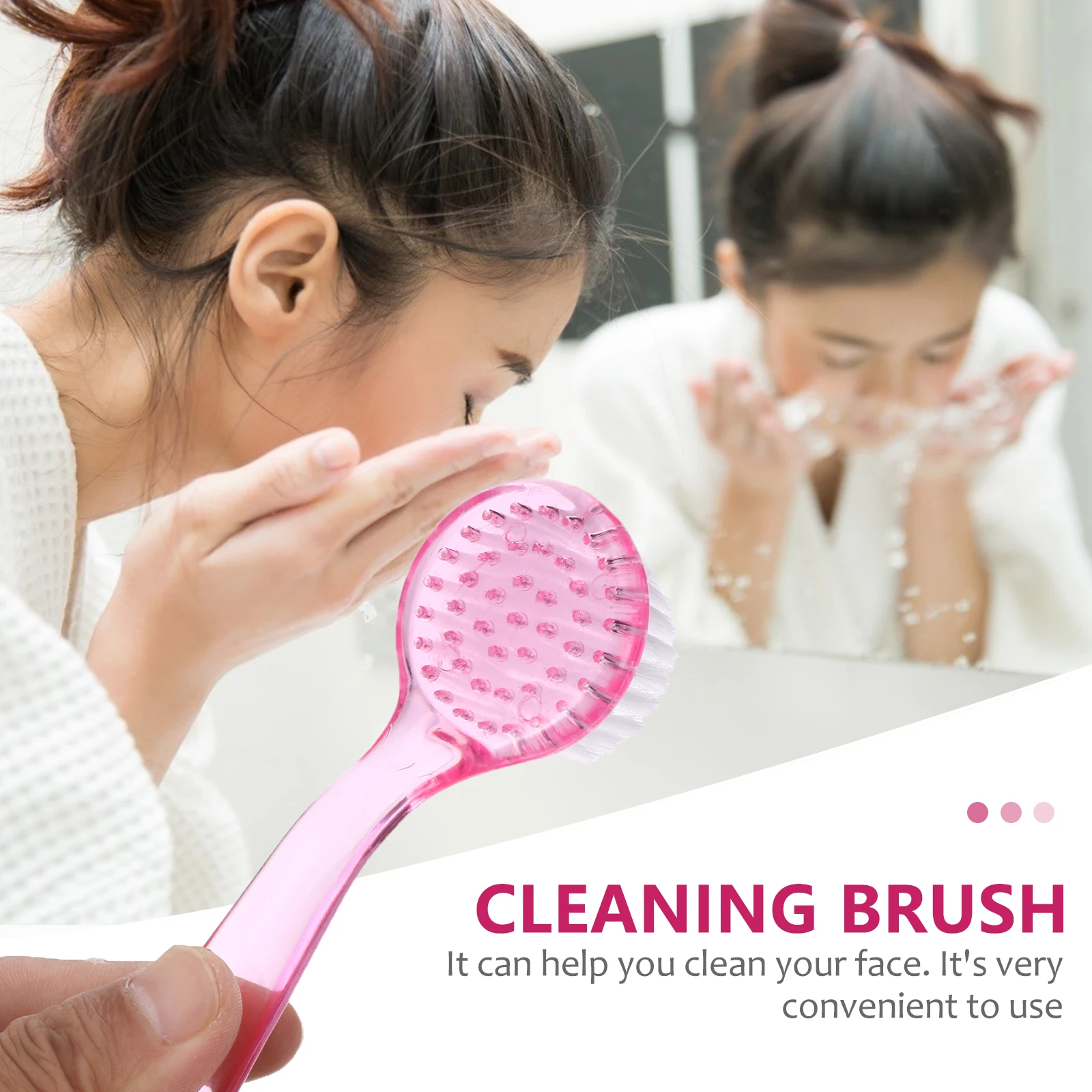 

10pcs Nail Brush Cleaning Face Brush Fingernail Scrub Brushes for Nails Dusting Plastic Premium Material Handle Grip Flexible