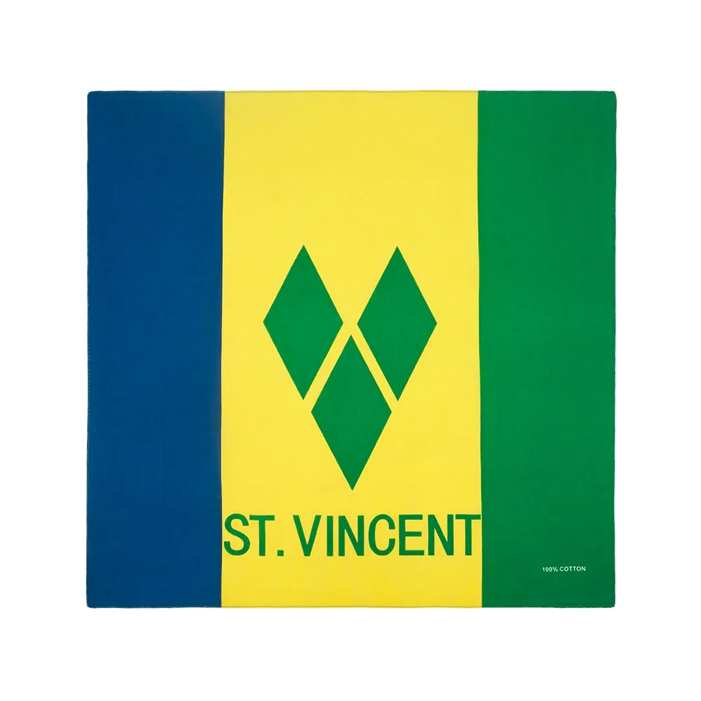 100% Katoen Bandana Jamaica Haiti Dominica Barbados St. Kitts Guyana Nationale Vlaggen Punk Sjaal Rijden Hoofdband Dansende Haarband