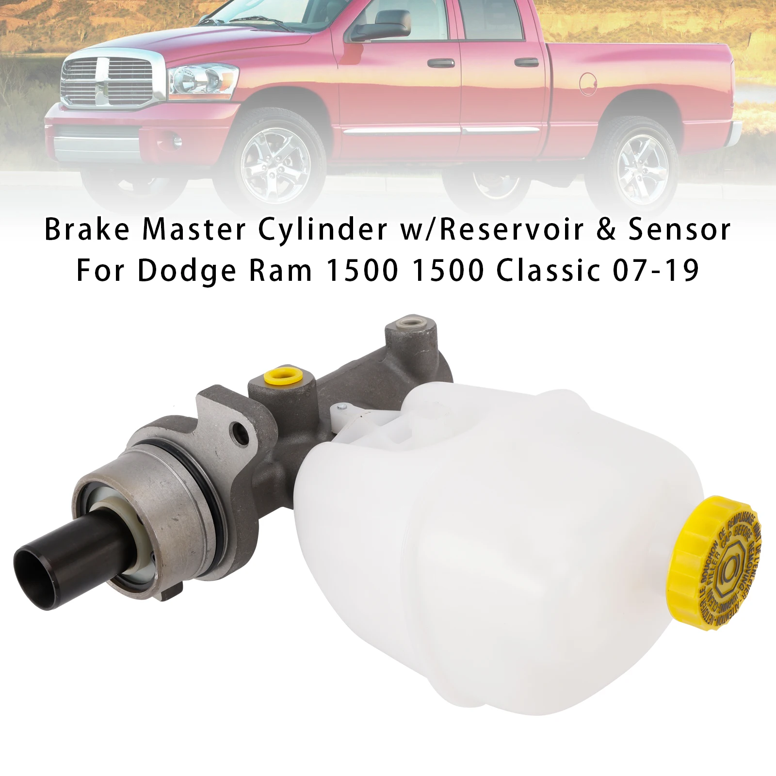 Brake Master Cylinder W/Reservoir & Sensor 68000908AA 68000910AA For Dodge Ram 1500 1500 Classic 2007-2019 M630498