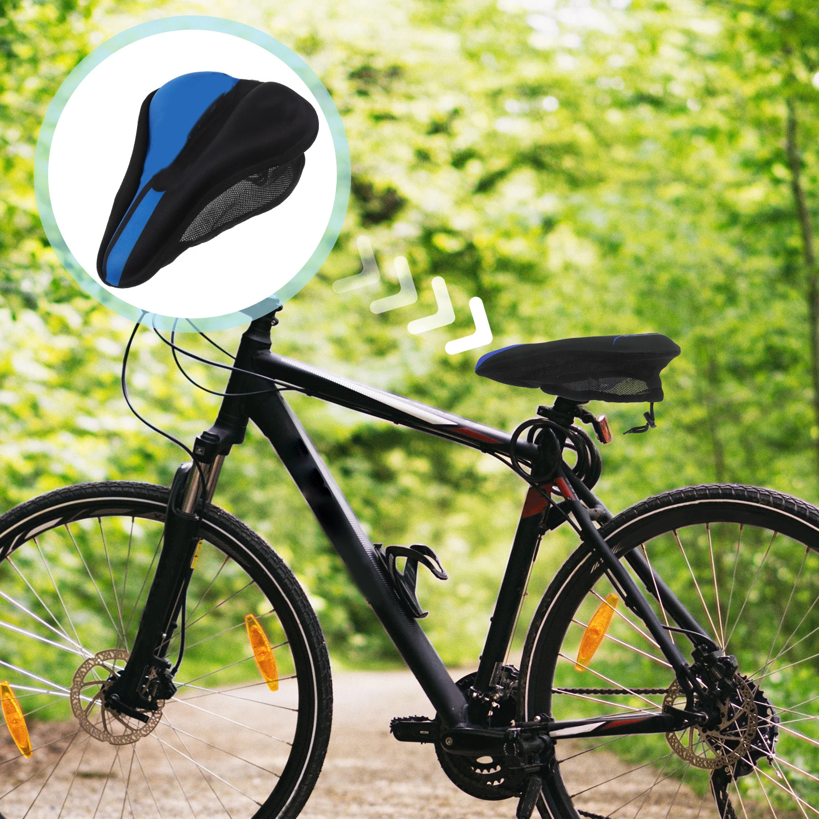 

Bicycle Seat Road Saddle Foam Silicone Mountain Bike Cushion Accessory Bike Seat Road Cycling Pad