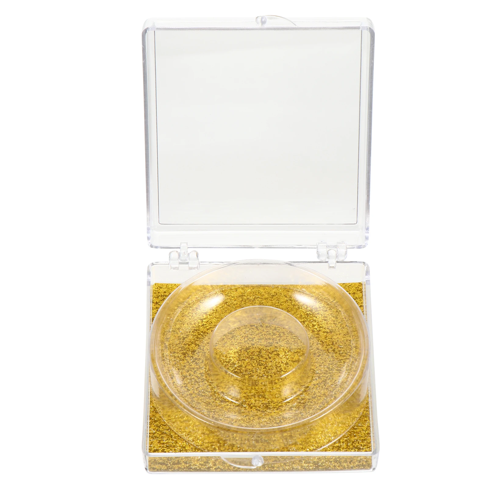 

6pcs Glitter False Cases Box Style Storage Organizer Shiny Bottom Cards Lightweight Plastic Sealable Eyelash Boxes Easy Carrying