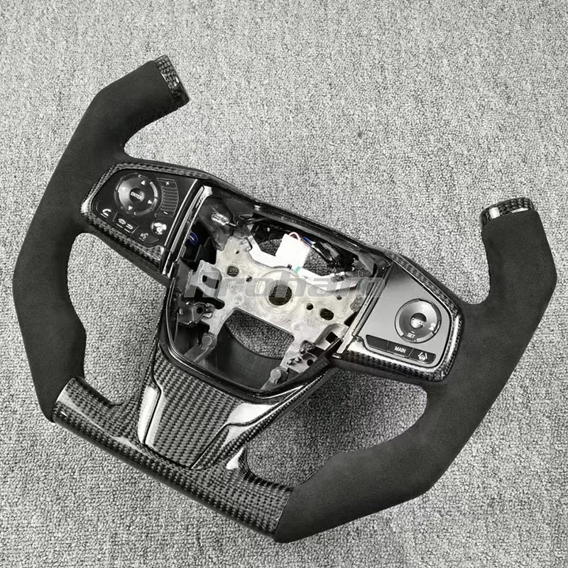 Aroham Pilot Carbon Fiber Steering Wheel For Honda Civic 10th Gen 2016 2017 2018 2019 2020 2021 Type-R