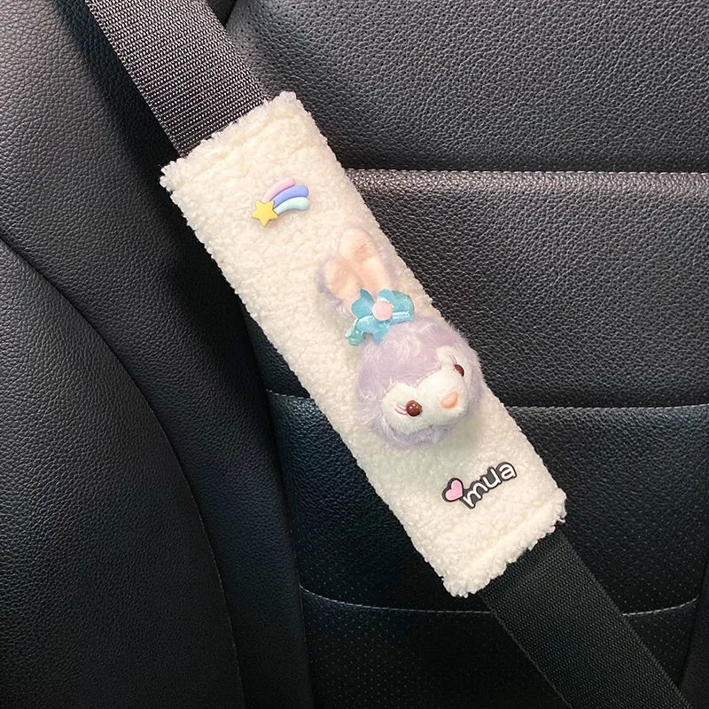 Sanrio Car Seat Belt Shoulder Pad My Melody Cinnamoroll Cartoon Decoration Safety Belt Anti-Leash Protective Cover