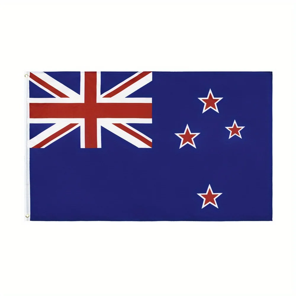 1pc New Zealand National Flags– Durable Polyester Kiwi Country Banners, Vivid Colors