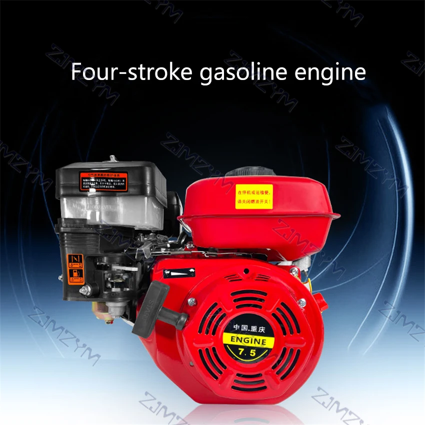 Motor a gás 3.6l do motor a gasolina 212cc de quatro tempos do motor a gasolina de 170f usado para o compressor etc. do cortador de estrada 1800-3600rpm 7.5 hp