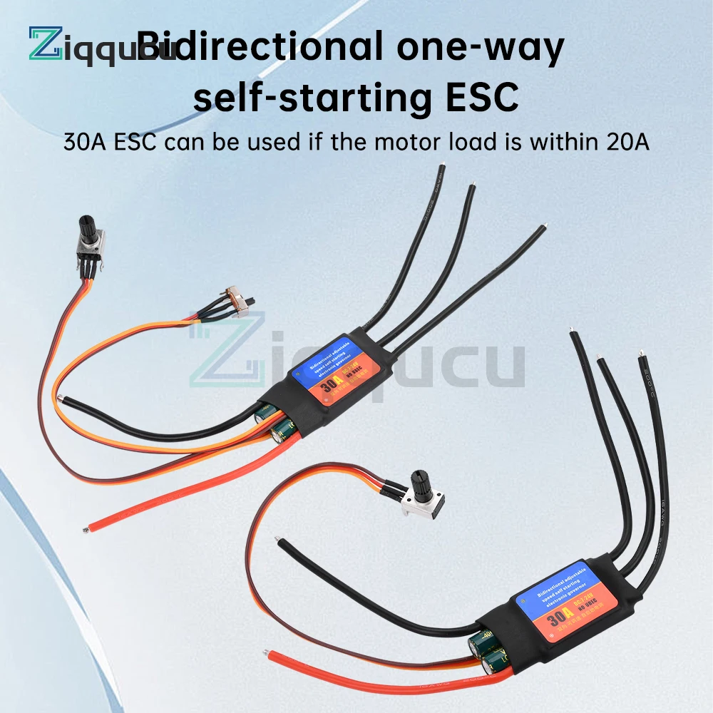 DIY fan modified brushless 30A60A ESC Bidirectional Self Starting Brushless Electric Regulation Speed Controller for DIY Tools