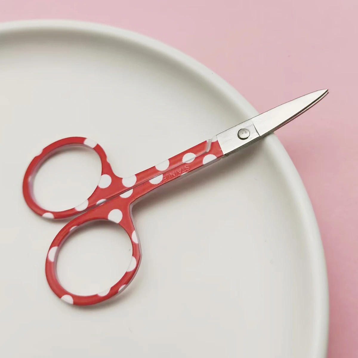 

EasyNail 1pcs set Mirror surface Straight Curve Head Professional Cuticle Manicure Pedicure Nails Scissors eyebrow Nose Hair