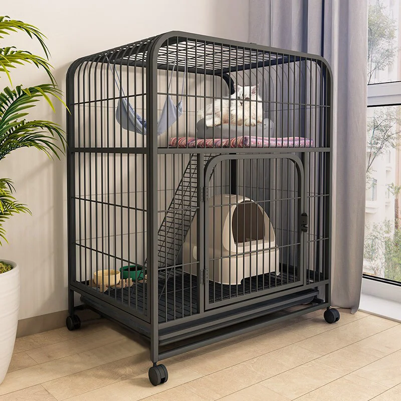 Cat cage household indoor villa two...