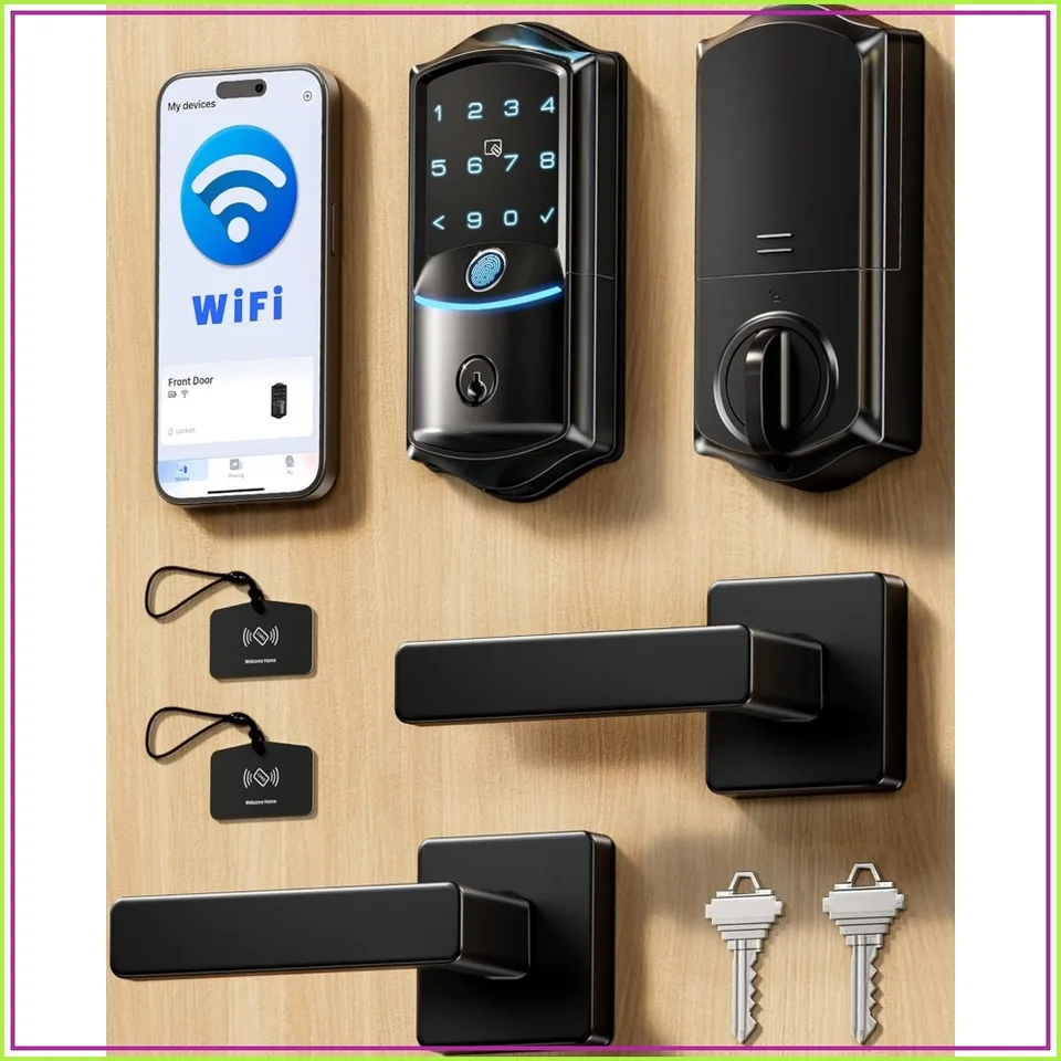 Smart WiFi Fingerprint Door Lock with Remote Control