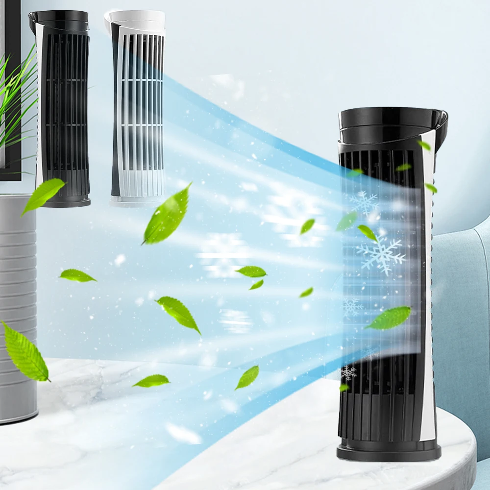 

Умный беслопастный башенный вентилятор с подсветкой, двухскоростной Осциллирующий вентилятор с питанием от USB для дома, спальни, офиса, тихий Настольный охлаждающий вентилятор