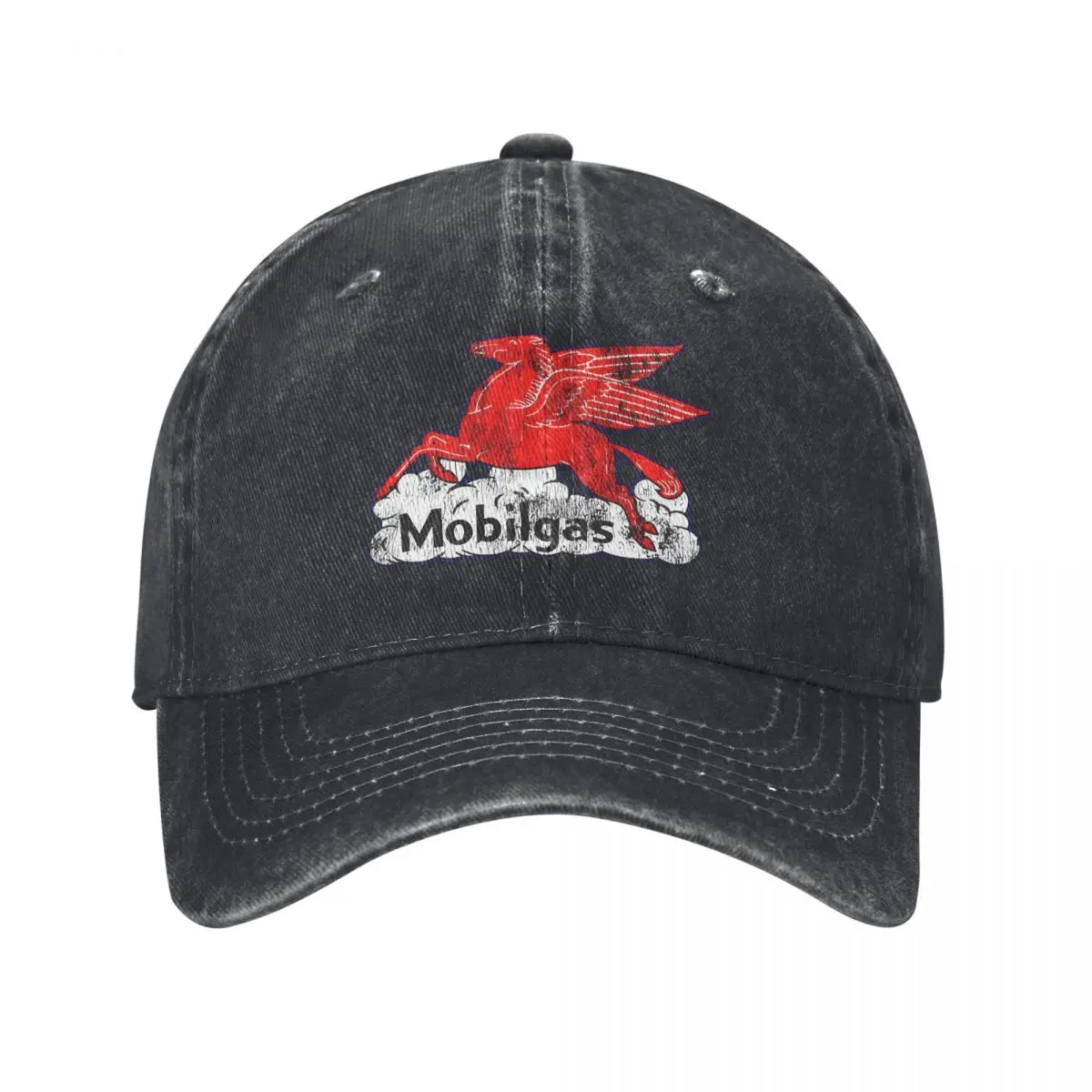 

Vintage-Inspired Mobilgas Pegasus demin Cap Lightweight Men's Hats Men's Baseball Cap