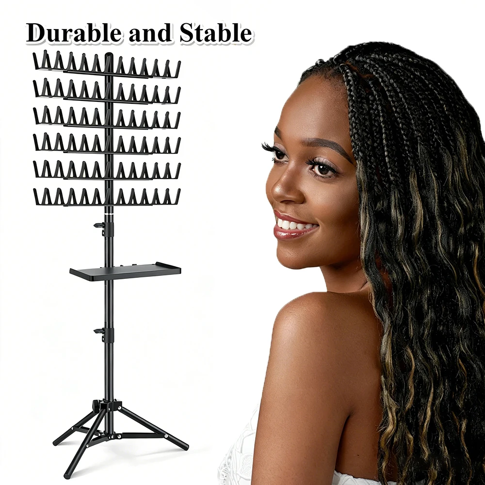 adjustable-2-side-hair-braiding-rack-standing-height-holder-stand-hanger-for-braiders-weaving-extension-separator-for-salon-home