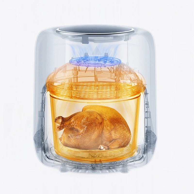 Фритюрница Бытовая, 2 л, небольшая, безмасляная машина для картофеля фри, встроенная многофункциональная электрическая мини-Фритюрница