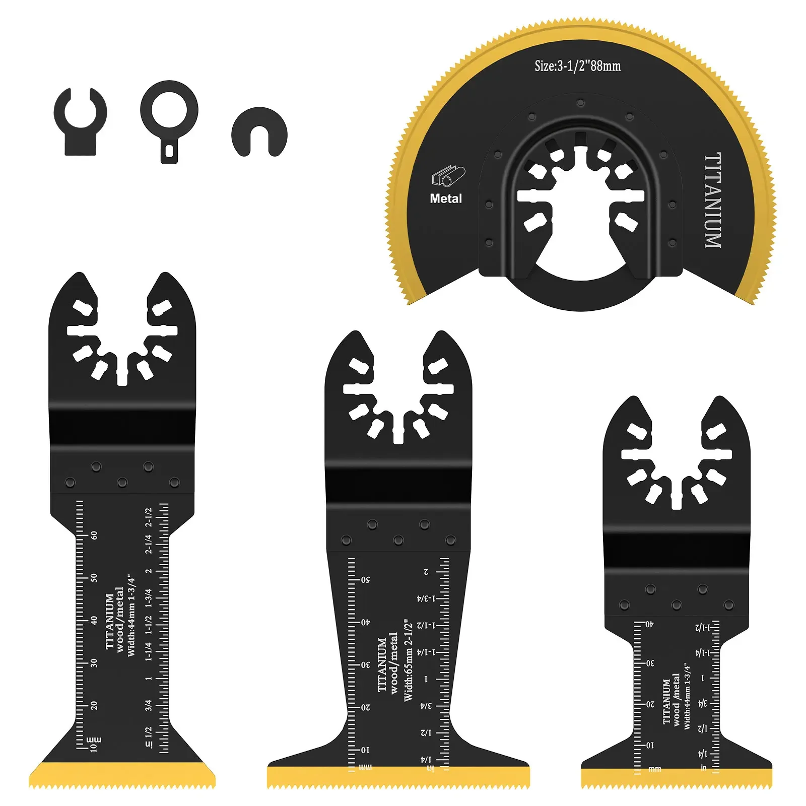 

4Pcs Oscillating Saw Blades Metal Cutting Saw Blade Multi Tool Blades Sharp Welding Blades for Cutting Wooden Plastics Pipe Tool