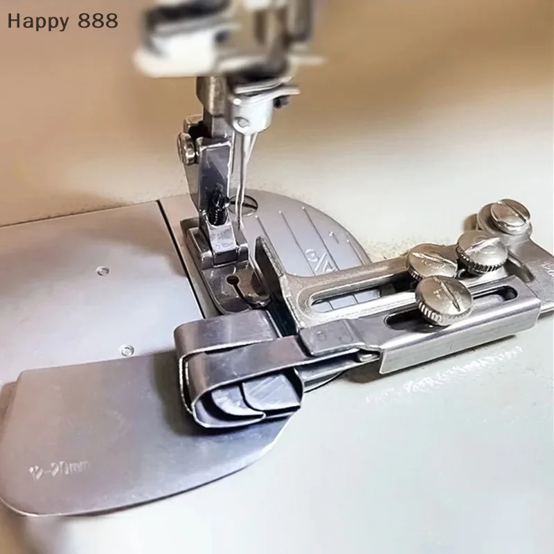 

Регулируемый ролик для подшивки, обжимная папка и свернутая лапка для подшивки — аксессуары для швейных машин для точной отделки кромок