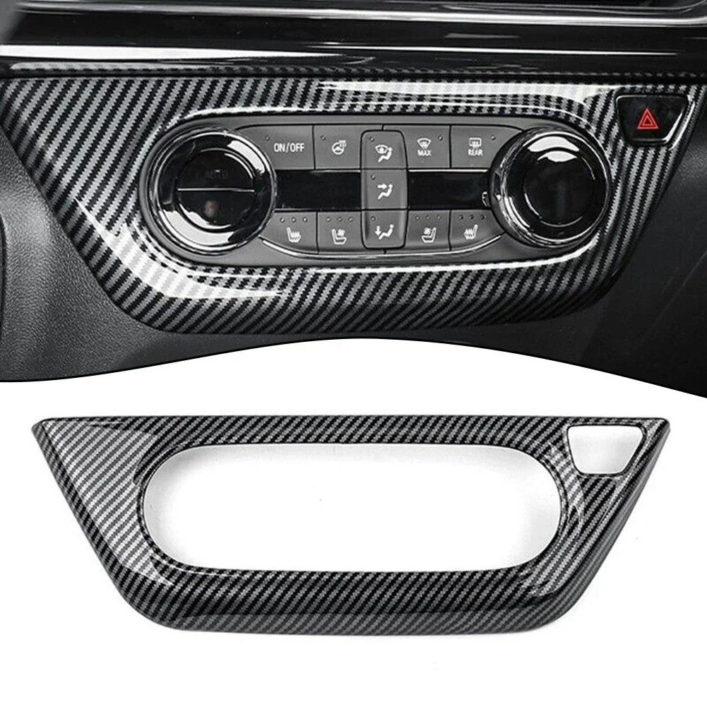 Carbon Fiber Air Conditioner Button Panel Cover Trim For Chevrolet For Trax 2024 Perfect Combination Of Style And Functionality