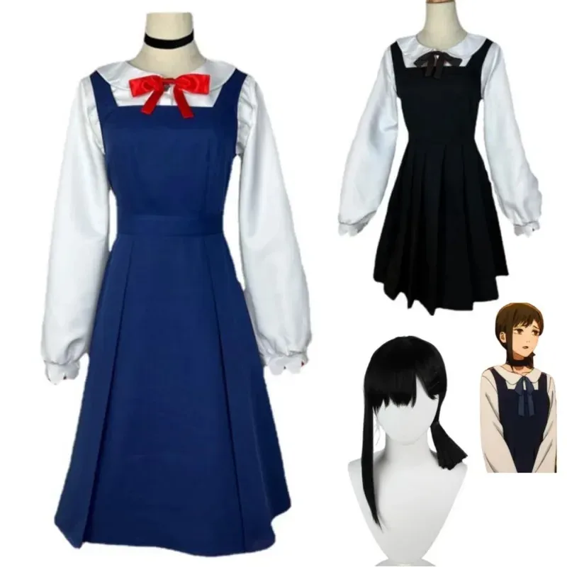 

FC6Anime Chainsaw Man Higashiyama Kobeni Cosplay Costume Wig Jk Japanese School Uniform Strap Skirt Adult Children Girl Kaw@FC8！