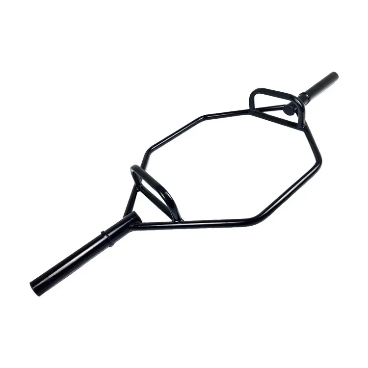 

Large Ring Barbell Bar Home Gym Weightlifting Universal Hexagonal Large Hole Barbell Bar Shrug Lift Fitness