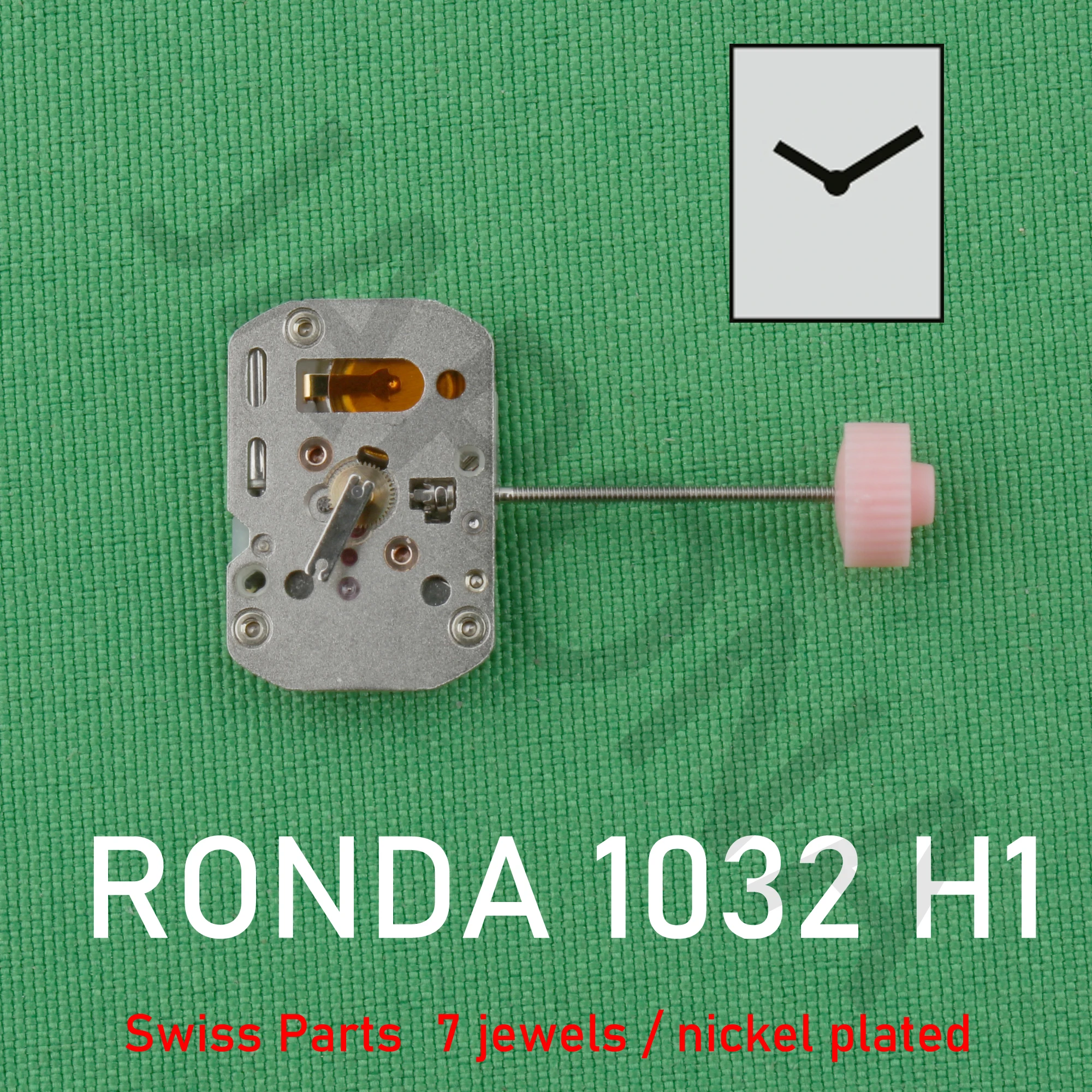 ronda 1032 movement Swiss 1032 h1 normtech 2 hands quartz movement with date Accessories slimtech movement Swiss movement