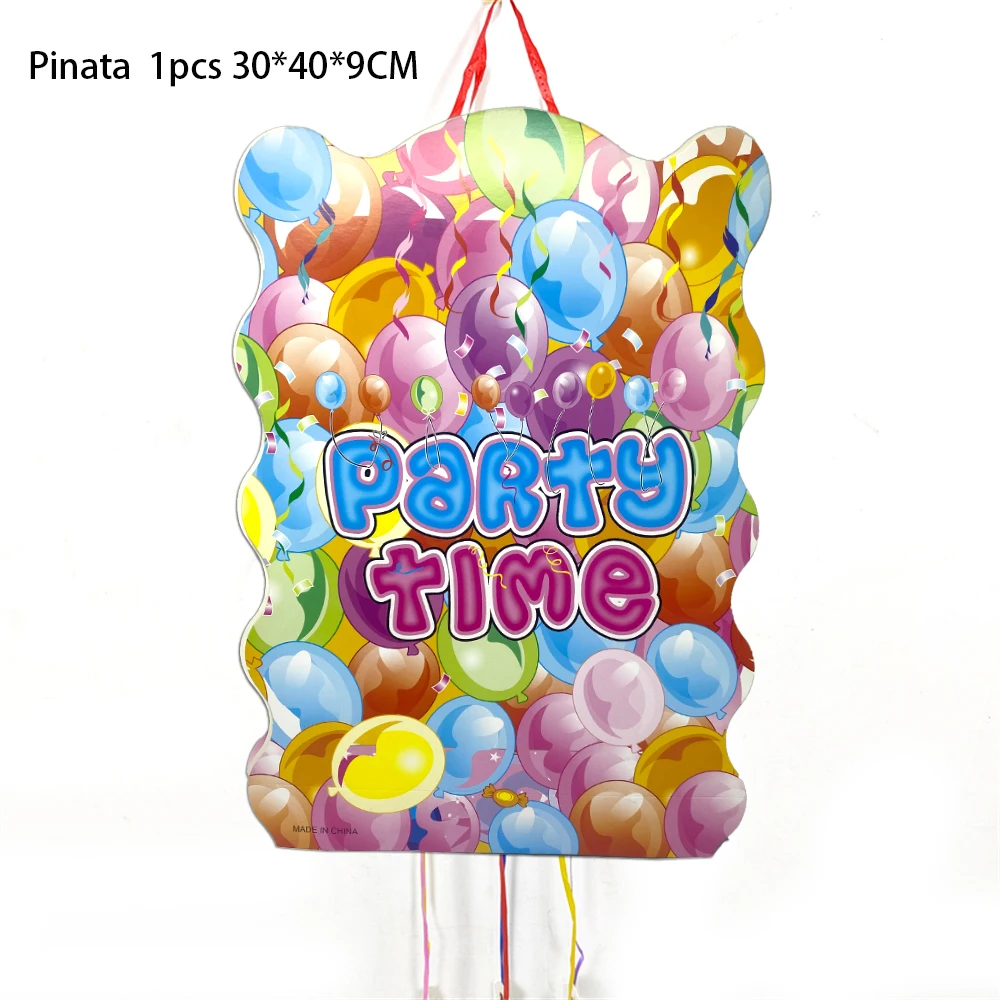 1pcs/lot Party Time Balloon Animal Elephant Theme Birthday Party Pinatas Boy Girl Kids Favor Party Decoration Piñata DIY Pinata