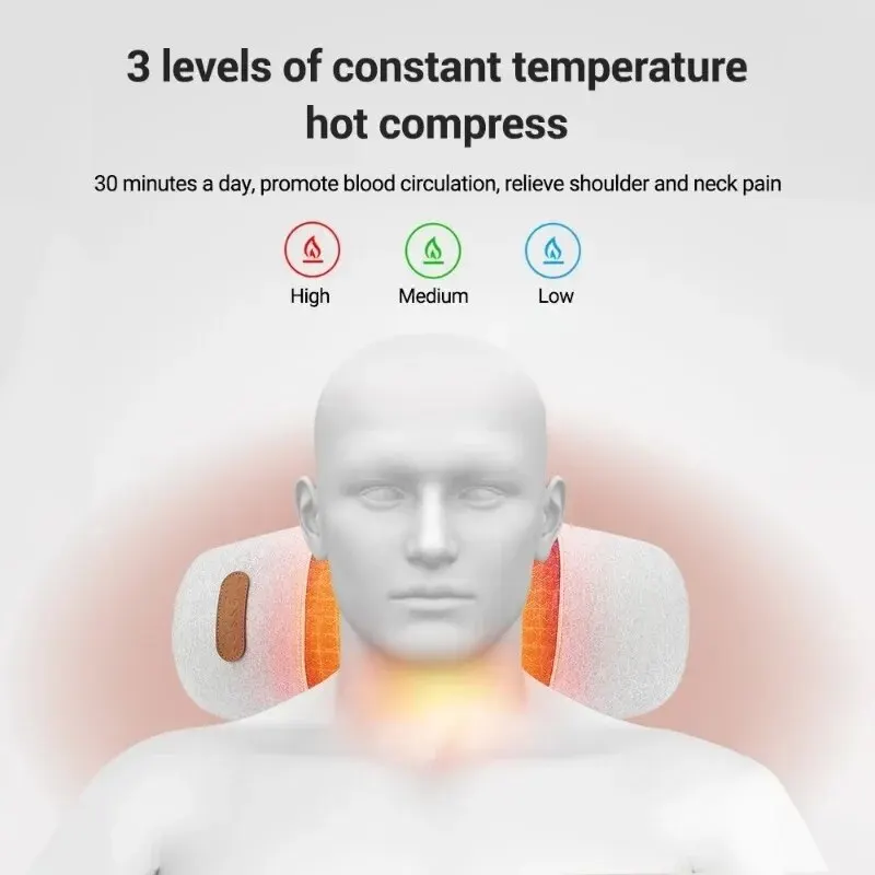 Elektryczna poduszka do masażu promuje krążenie krwi łagodzi zmęczenie mięśni gorący kompres wibracje rozluźnij ciało poprawia jakość snu
