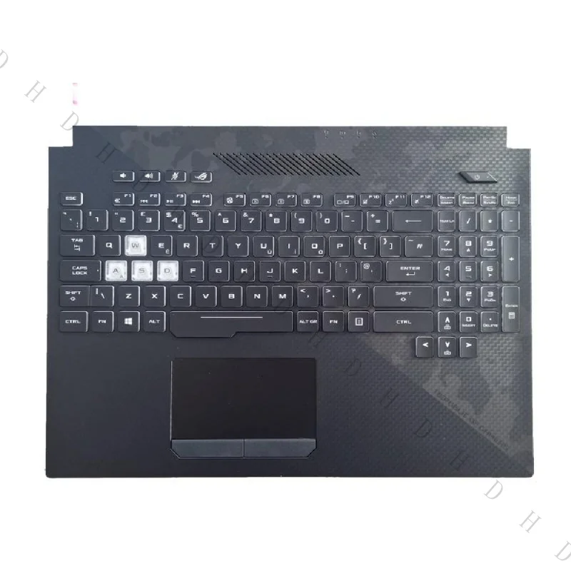 B+15.6'' New UK Palmrest RGB 4-ZONE Backlit Keyboard For Asus GL504GS GL504GW G515GW Laptop