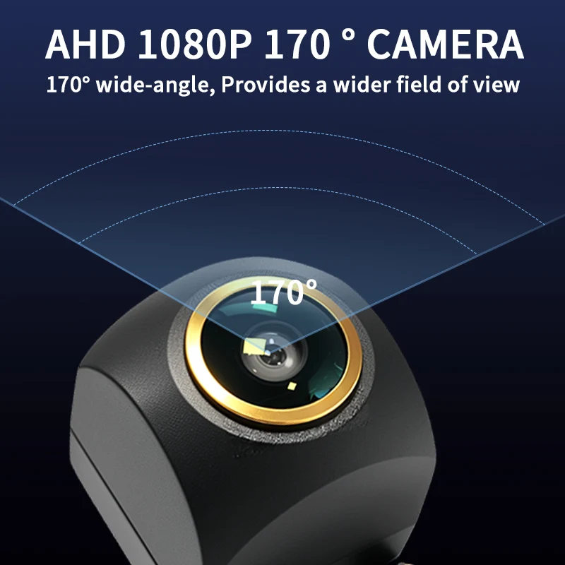 New 170°Reversing Camera Supports 8‑signal modes, HD Night‑Vision Waterproof, with signal‑switch button Vehicle Backup Camera