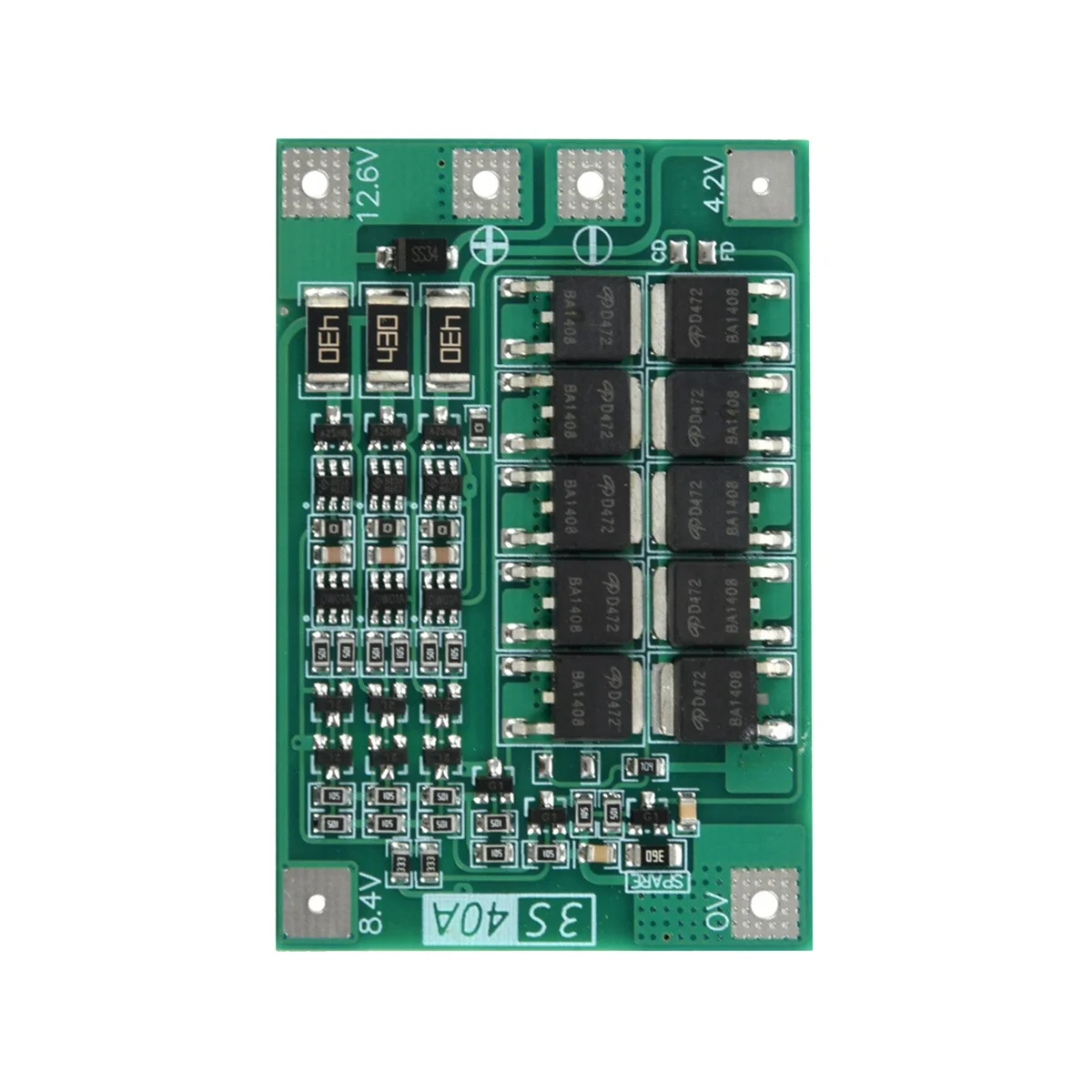 

3S 40A Protection Board for Screwdriver 12V Li-Ion 18650 BMS Battery Board with Balance Liion Battery Cell Pack Module