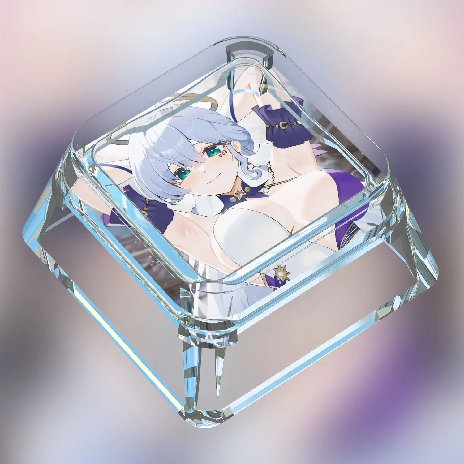 Honkai: Star Rail Robin Cross axis keycap Transparent mechanical keyboard keycaps Decoratio Gift