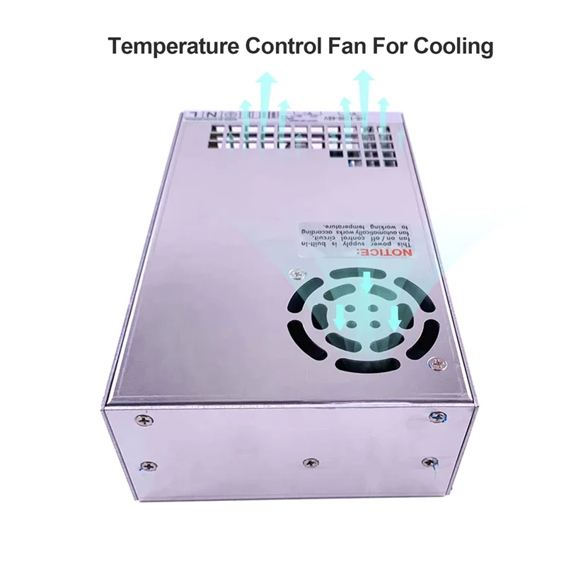 Imagem -05 - Fonte de Alimentação Regulada Ajustável 220vac-dc24v 36v 48v 60v 72v 80v 1200 Fonte de Alimentação Smps de Comutação de Ms1200 w Tensão e Corrente