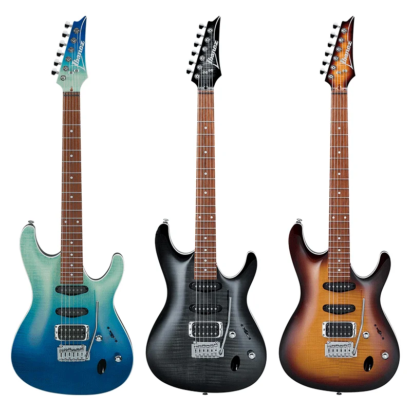 

Ibanez-SA260FM 6-String Solid Body Electric Guitar, Right Side Top, Three Color Options