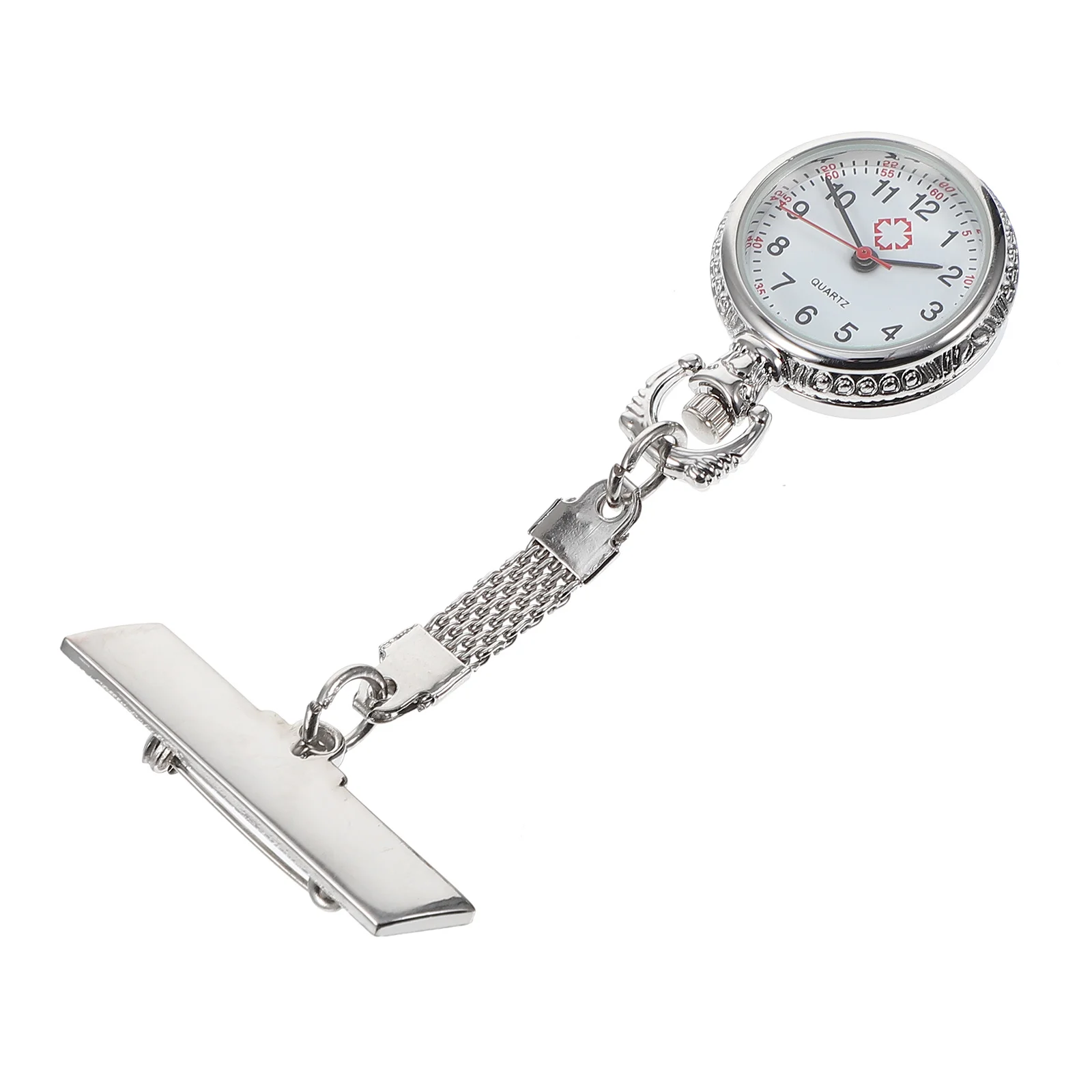 1pc enfermeira bolso liga grande dial clip-on design para enfermagem relógio de bolso estudantes médicos mulheres pendurado relógio fob