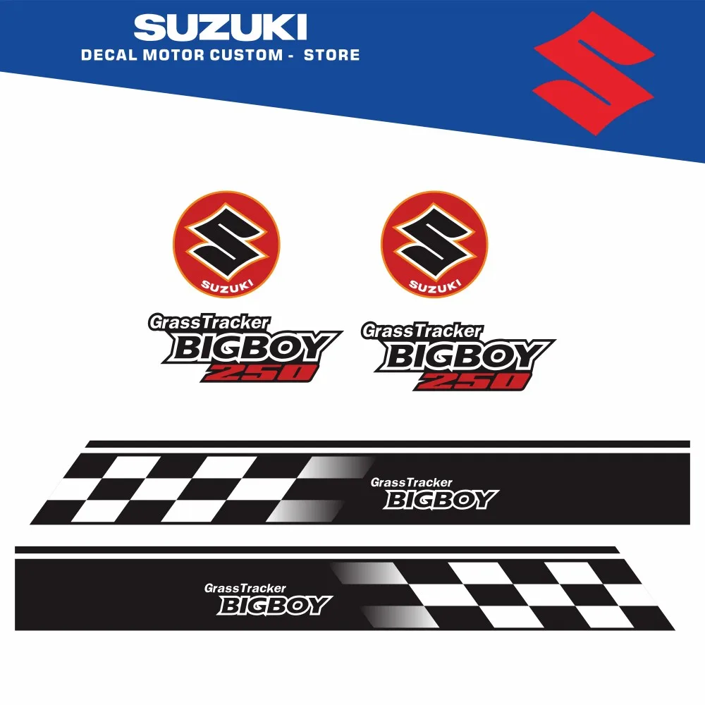 Body decoration protection sticker motorcycle reflective decal  for SUZUKI GRASS TRACKER BIGBOY 250