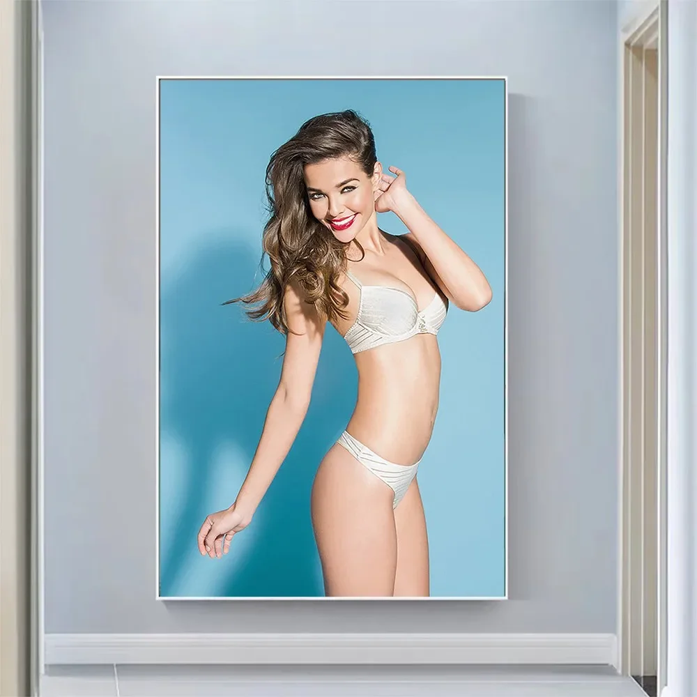 Póster de pared de tela de seda Herika Noronha, arte, decoración del hogar, regalo