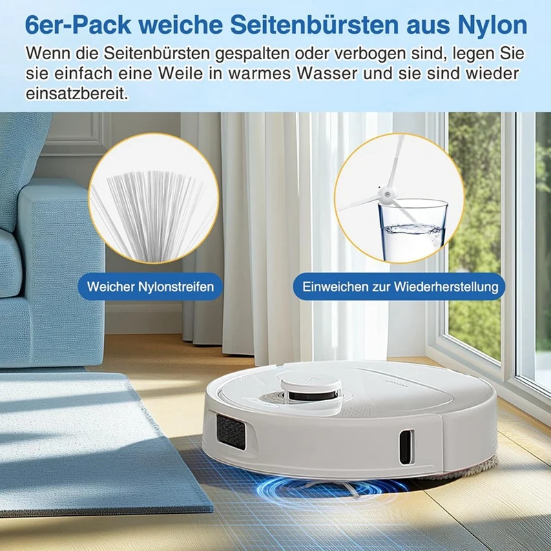 A86I-For Roborock Qrevo S/Qrevo Pro/Qrevo Max V فرشاة جانبية رئيسية فلتر Hepa ممسحة قماش أكياس الغبار استبدال أجزاء