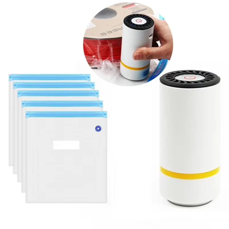 USB Rechargeable Electric Vacuum Pump One‑Key Pumping For 3D Printing Filament Storage Bag Automatic Compression