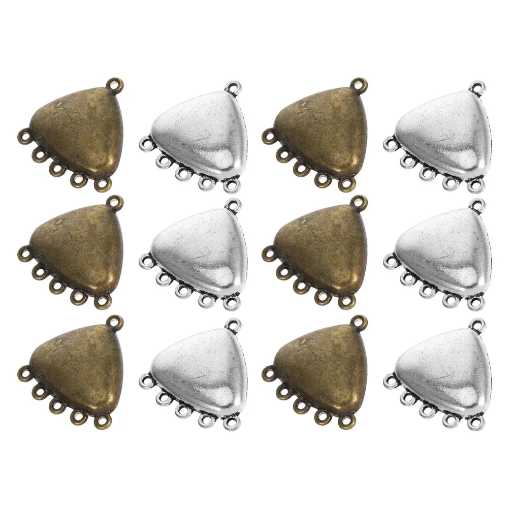 

12 Pcs Alloy Pendant Necklace Charms Vintage Zinc Hollow Triangle Connector Diy Jewelry Supplies Custom Necklace Pendants