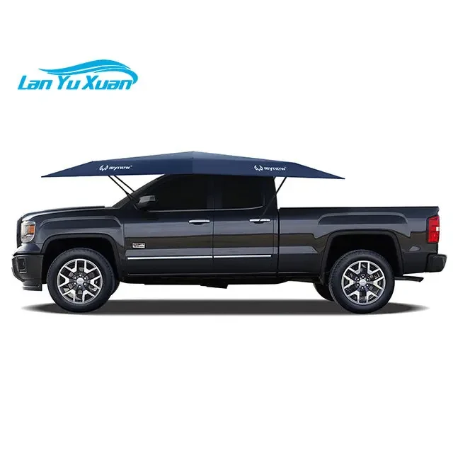 

Easy foldable manual sliver gray car umbrella tent canopy for outdoor resistance and uv protection in summer season