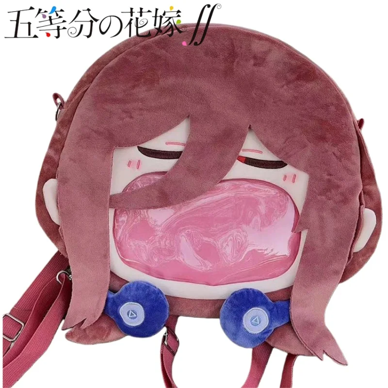 

The Quintessential Quintuplets Backpack Cartoon Miku Nakano Itabag Anime Merchandise Festival Gift Translucent Badge Display