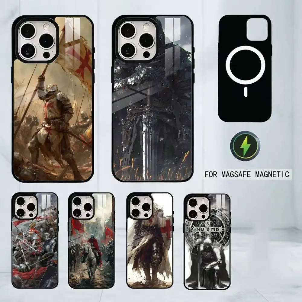 

Medieval Paladin Wars Phone Case For iPhone17,16,15,14,13,12,11 Plus,Pro Magnetic For Magsafe Wireless Charging