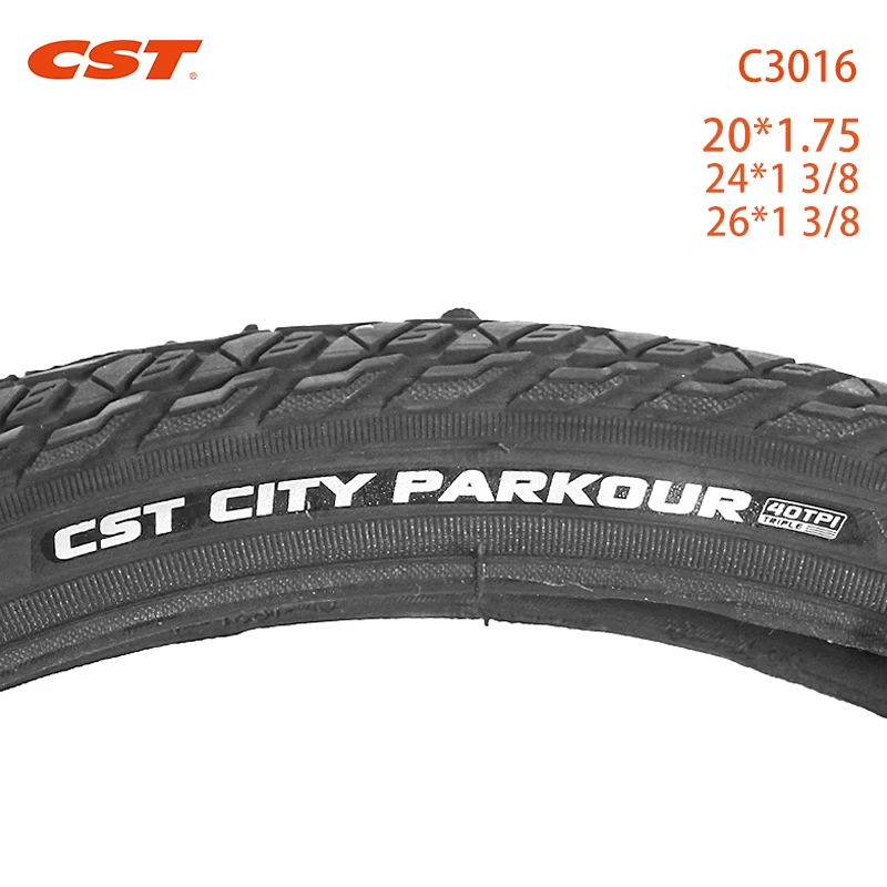 CST 20inch Mountain Bicycle tire 26x1 3/8 20*1.75 MTB Bicycle parts C3016 24 * 1 3/8 26er Pneu Bicicleta Bicycle Tyres