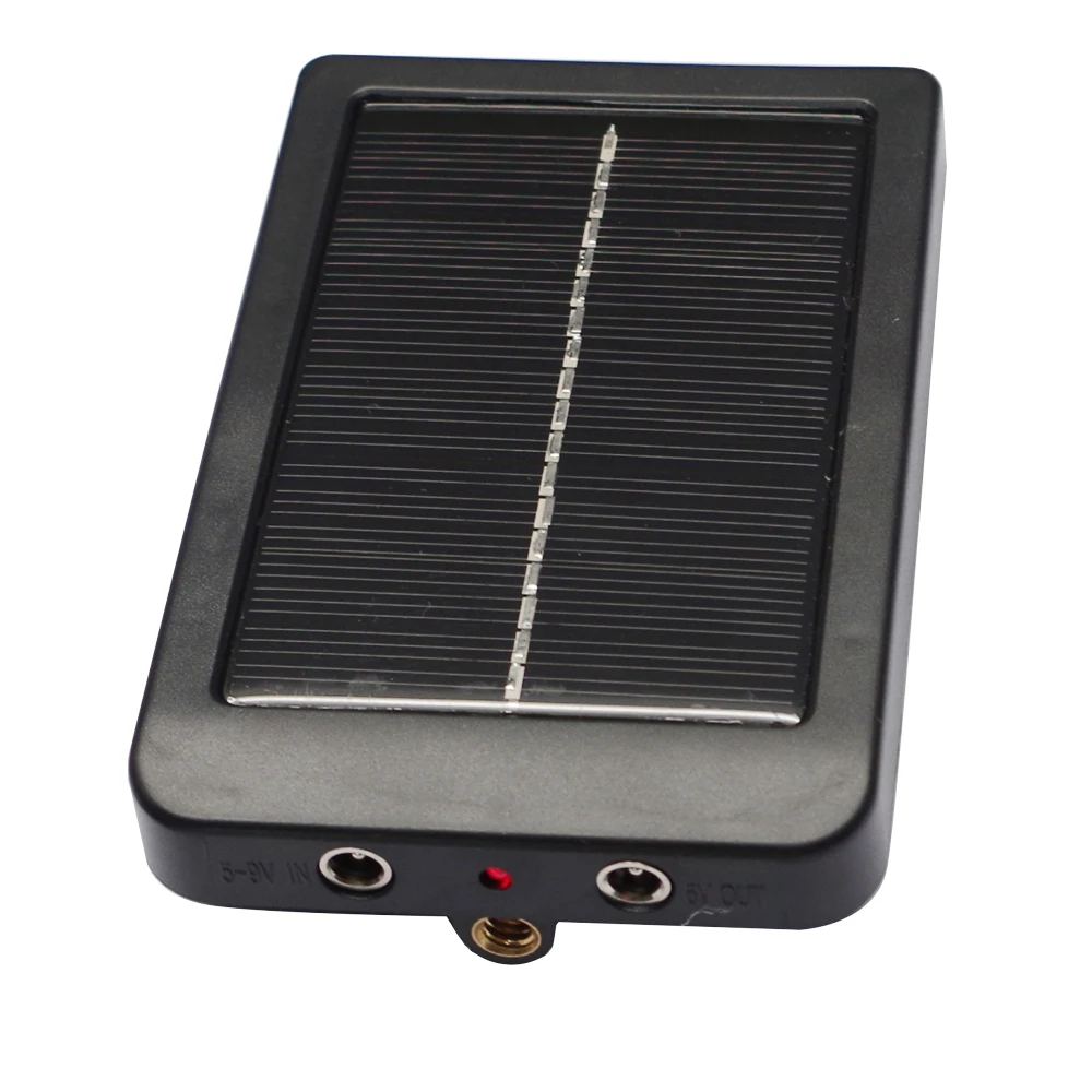 Solar Panel 2300mAh Charger External Powered Supply for 9V Suntek Hunting Camera Photo Traps HC900 HC801 HC700 HC550 HC300