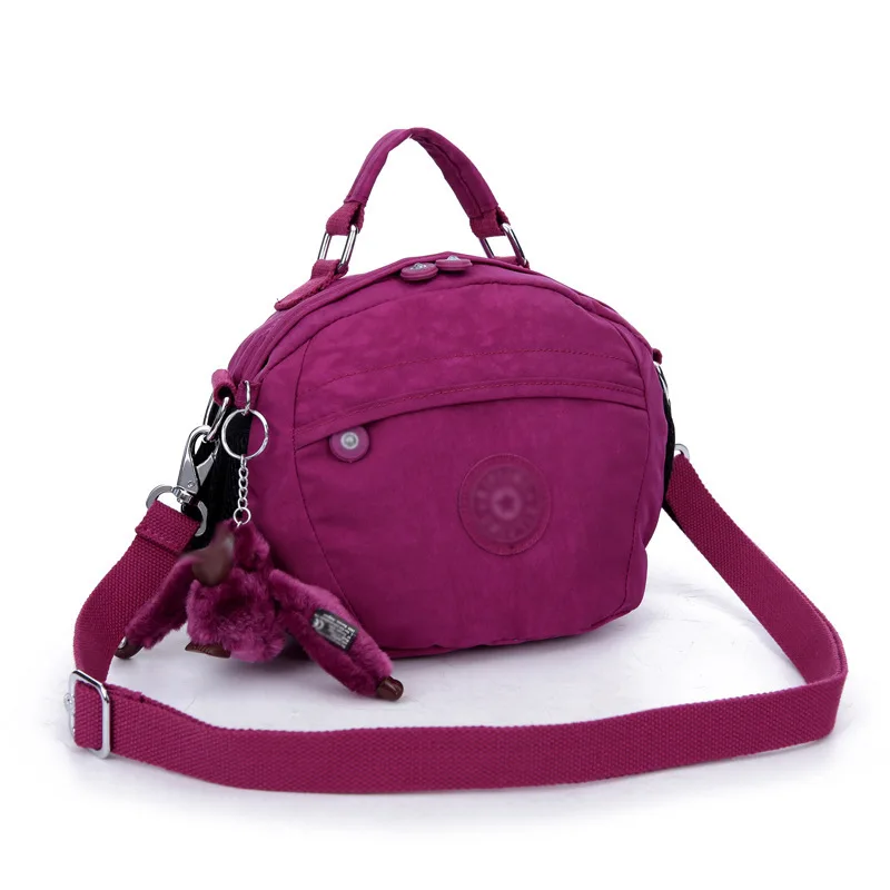 Bolso Bandolera Impermeable de Nylon para Mujer, Estilo Casual y Sencillo, Ideal para Mayores, con Parte Superior Abierta