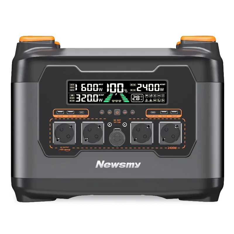 

[Hot Sale] Portable Solar Power Station 2400W 4000W Outdoor Storage Energy AC 110V 220V Output Generator With LMFP Battery