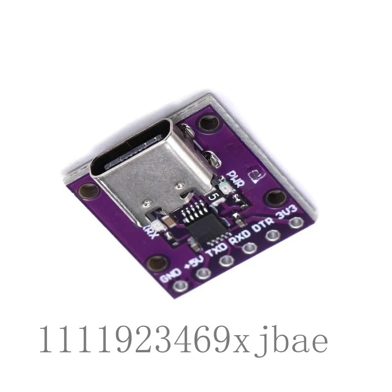 Purple Type-C USB to TTL Serial Converter Module, Universal Serial Download Programmer Board For Microcontroller Debugging