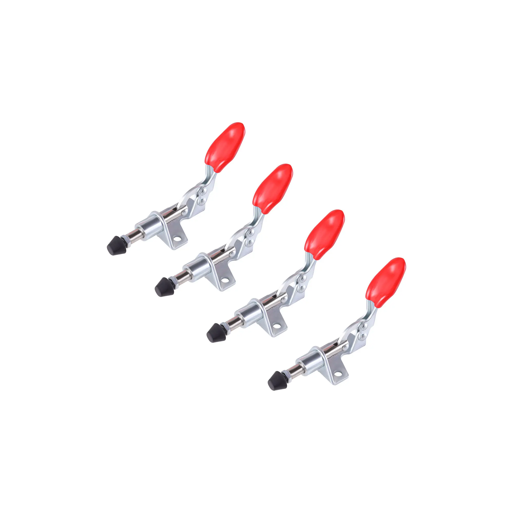 4pc Morsetti di tipo orizzontale a sgancio rapido GH-301AM Morsetto a levetta 45kg Push Pull Action Tool Lavorazione del legno Strumento manuale Morsetto a levetta