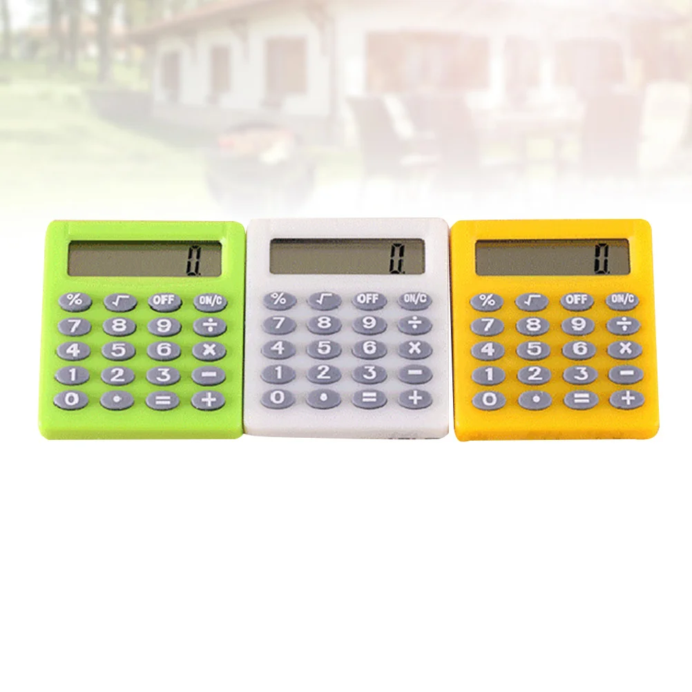 

3Pcs Test Calculator Portable Electronic Calculator Compact Lightweight Easy to Use for School Home Office Student Study Aid