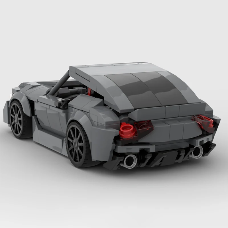 279 Parts Hot Selling MOC Grey Cool Sports Car Model Modular Building Blocks Kids Assembly Display Toys Festival Surprise Gift