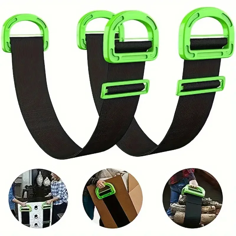 Adjustable Furniture Moving Straps Wrist Forearm Lifting Moving Straps Carrying Furniture Transport Belt Rope Heavy Cord Tools